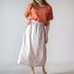 A-Line Boho Linen Midi Skirt AVIGNON for Women