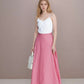 A-Line Maxi Linen Skirt REIMS Bohemian with Zipper