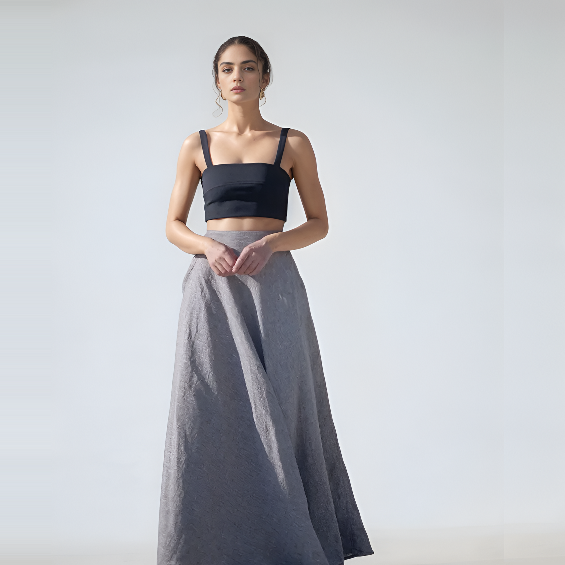 Ankle-Length Linen Maxi Skirt AVIGNON for Summer