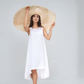 Asymmetrical Hem Linen Midi Dress COLMAR for Brides