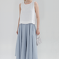 Asymmetrical Linen Skirt GENEVA A-Line Pockets