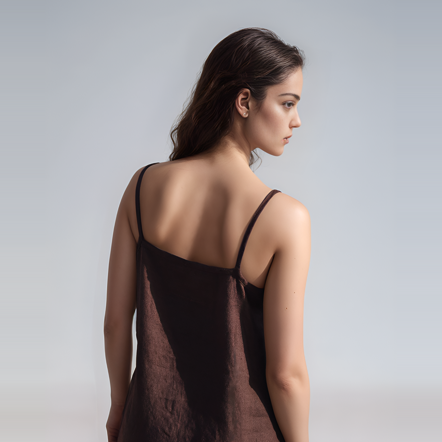 Beach Linen Slip Midi Dress ETRETAT for Summer