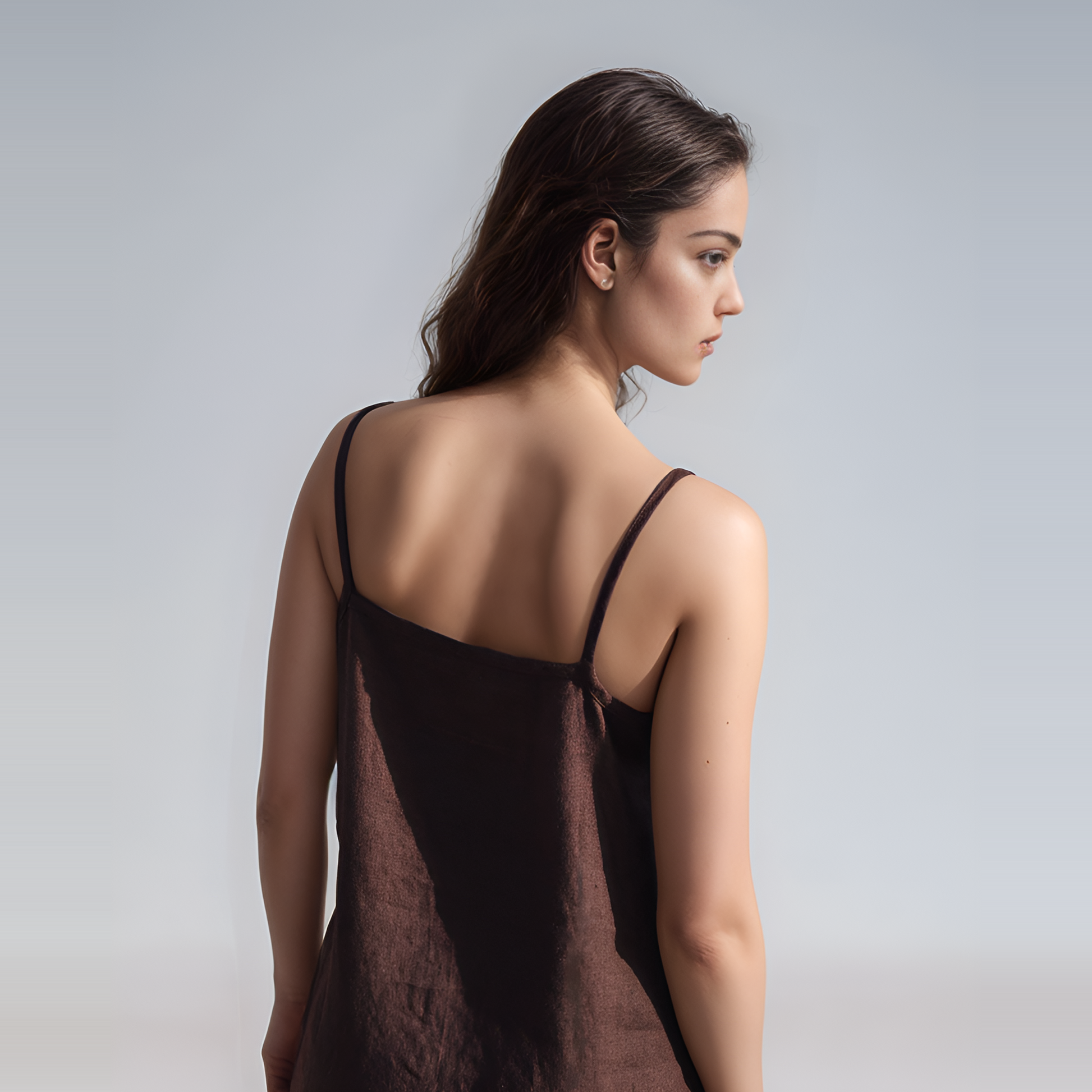 Beach Linen Slip Midi Dress ETRETAT for Summer