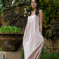 Empire Waist Linen Sundress METZ with Wide Straps