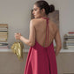 Halter Linen Mini Dress BLOIS Open Back Tie