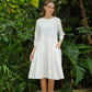 Handmade Pocket Linen Midi Dress AMIENS Casual