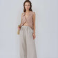 High Waist Wide Leg Linen Pants SEDONA Flowy
