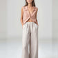 High Waist Wide Leg Linen Pants SEDONA Flowy