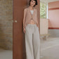 High Waist Wide Leg Linen Pants SEDONA Flowy