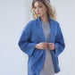 Linen Kimono Jacket TOULON with Pockets Long