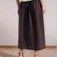 Long A-Line Linen Maxi Skirt TOULOUSE with Pockets
