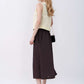 Long A-Line Linen Maxi Skirt TOULOUSE with Pockets
