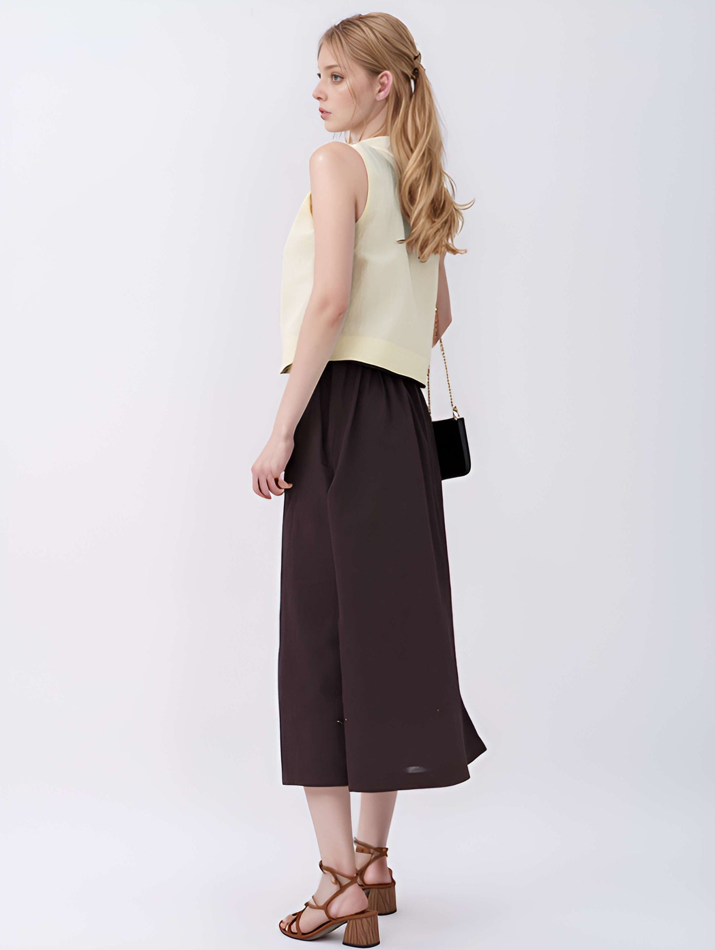 Long A-Line Linen Maxi Skirt TOULOUSE with Pockets