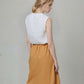Long High Waist Linen Maxi Skirt REYKJAVIK Flowy