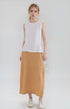 Long High Waist Linen Maxi Skirt REYKJAVIK Flowy