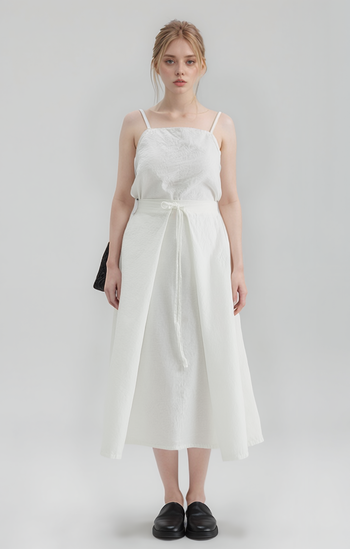 Long High Waist Linen Skirt ETRETAT Soft Flowy