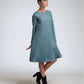 Long Sleeve Linen Dress METZ Loose Oversized Pockets
