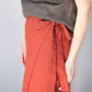 Long Wrap Linen Maxi Skirt ROUEN High Waist Flowy