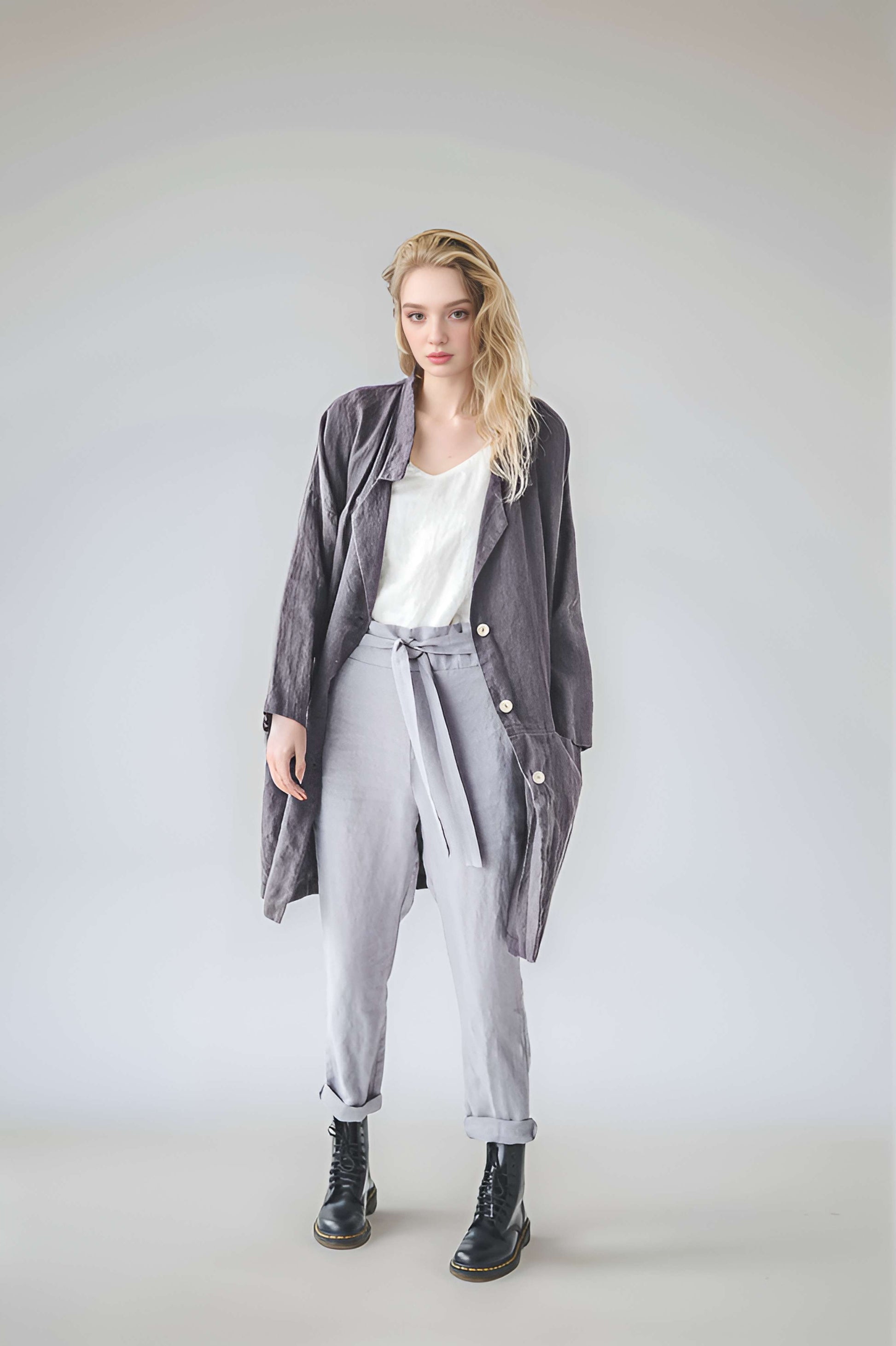 Minimalist Linen Jacket SEDONA Oversized