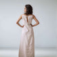 Minimalist Open Back Linen Maxi Dress CHAMONIX