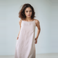 Minimalist Open Back Linen Maxi Dress CHAMONIX