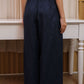 Minimalist Wide Leg Linen Palazzo Pants BANFF for Women
