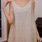 Minimalist Linen Cami Slip Dress TROYES for Summer