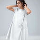 Petite Bow Detail Linen Dress TOULON for Vacation