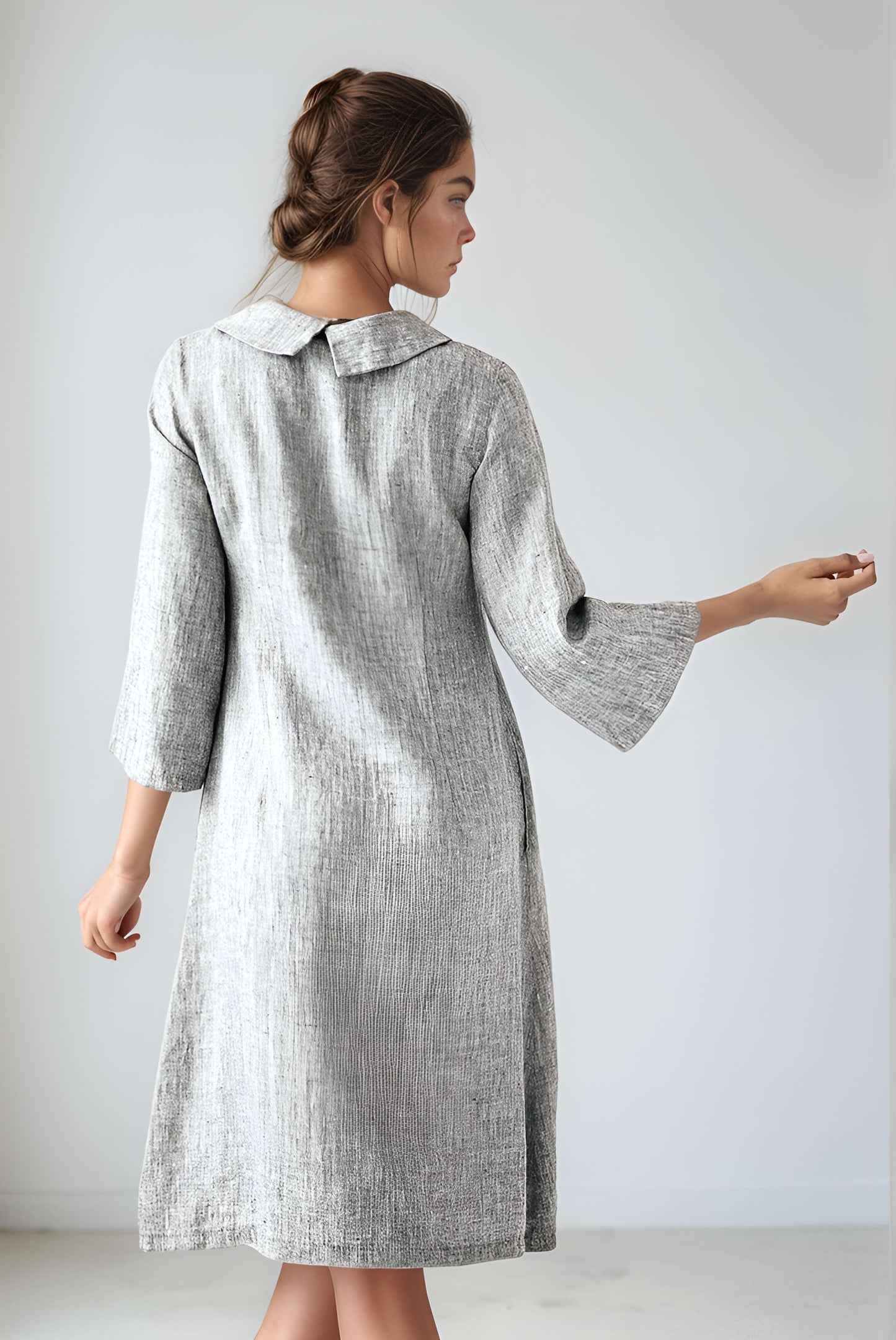 Sleeveless Linen Maxi Dress LIMOGES Pockets Loose