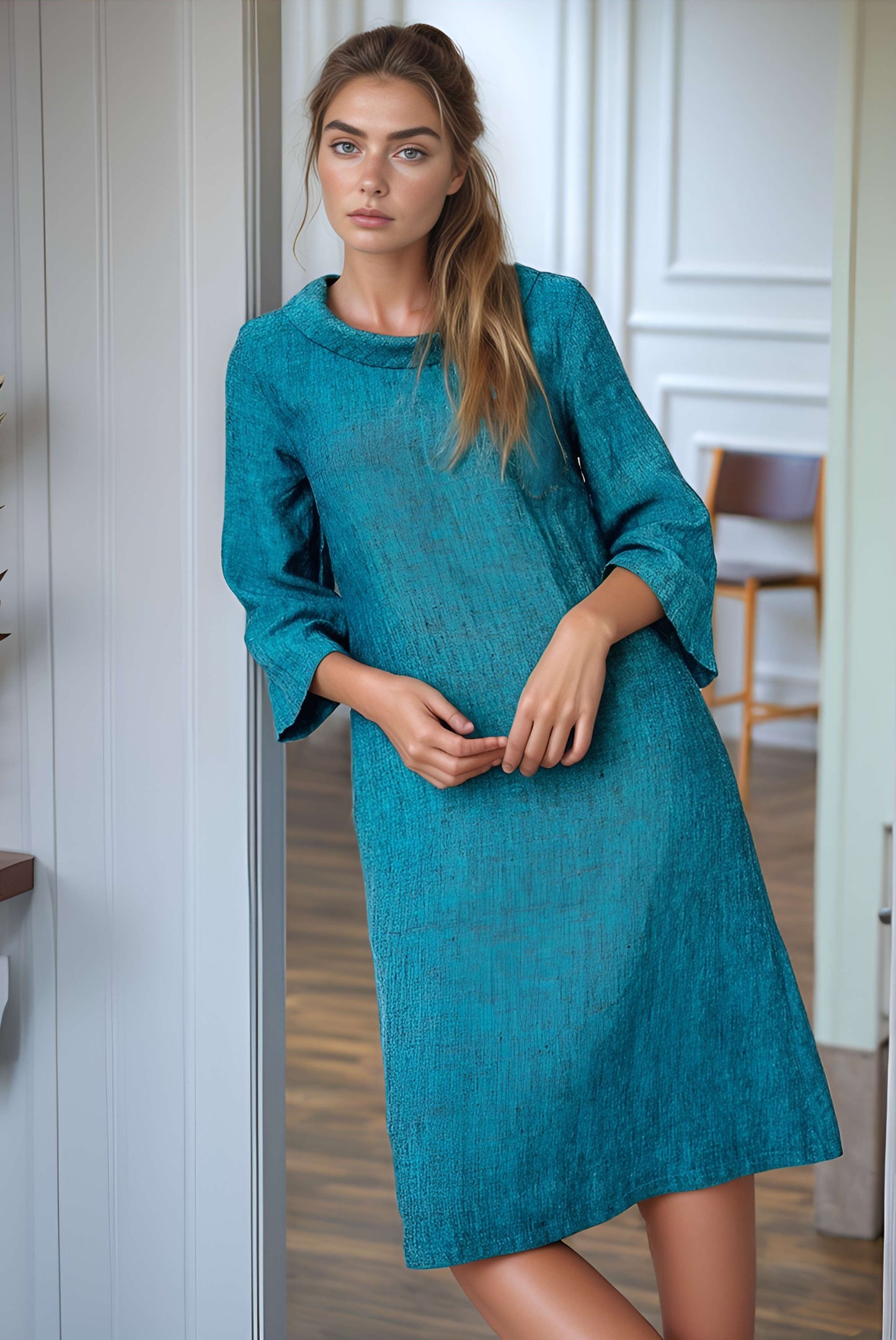 Sleeveless Linen Maxi Dress LIMOGES Pockets Loose