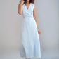 Sleeveless Wrap Linen Maxi Dress ALBI Summer Flowy