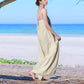 Spaghetti Strap Linen Sundress BASEL Maxi Loose