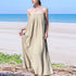 Spaghetti Strap Linen Sundress BASEL Maxi Loose