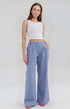 Wide Leg Linen Palazzo Pants ANGERS with Pockets