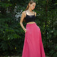 Wrap Waist Linen Maxi Skirt BLOIS with Pockets