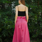 Wrap Waist Linen Maxi Skirt BLOIS with Pockets